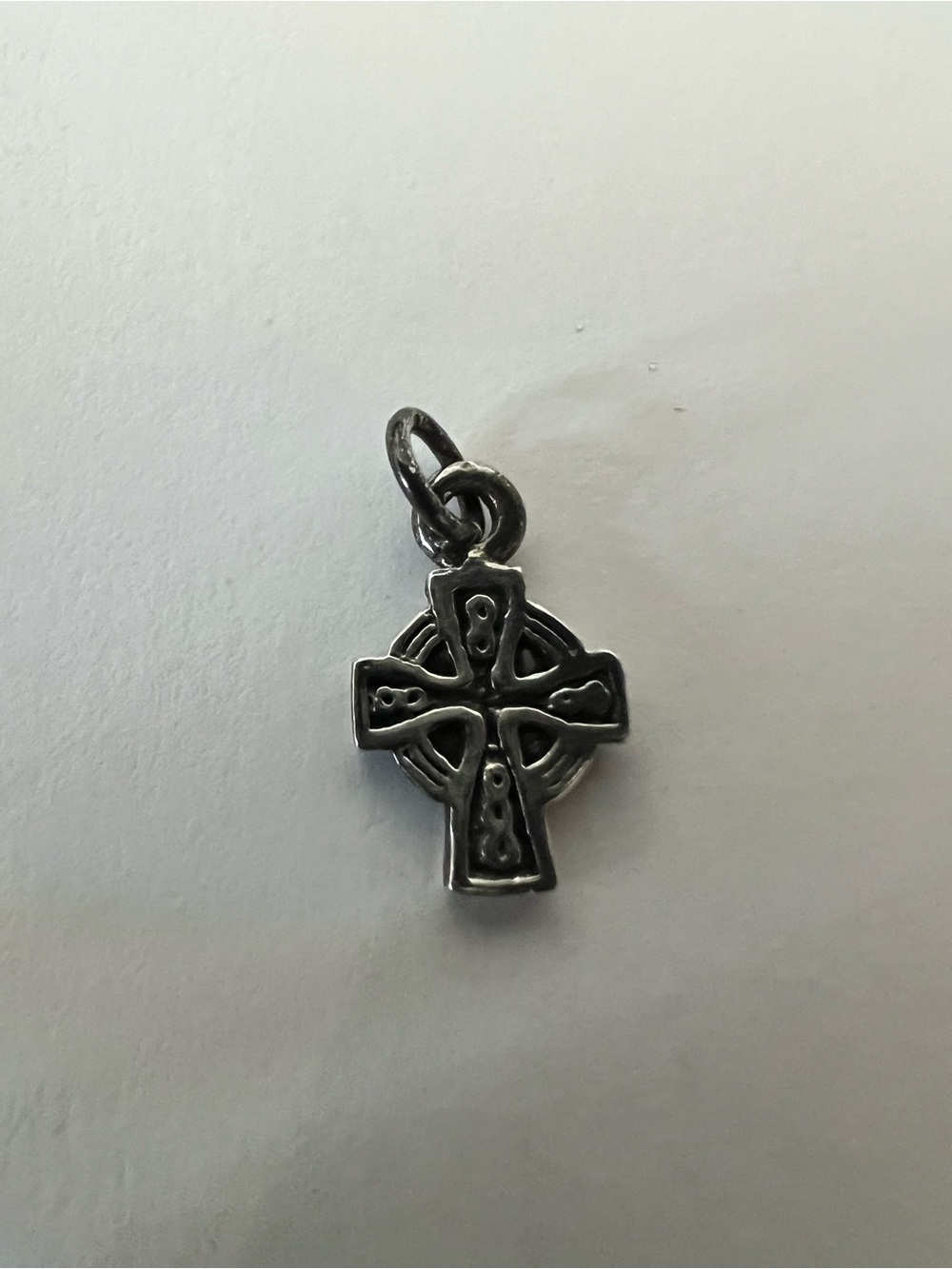 Tiny Sterling Silver Celtic Charm